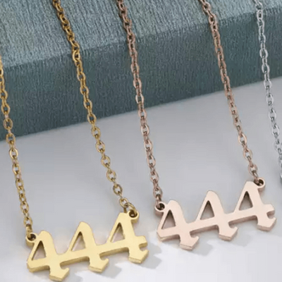 Angel number 444 (gold,silver, rose gold)
